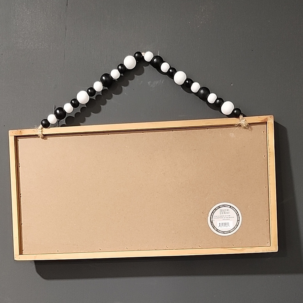 Halloween Wall Sign with Beaded Hanger - Picture 2 of 2